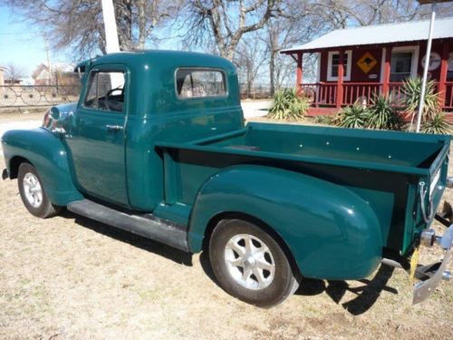 1952 chevrolet pickup - short bed  - stepside - 3  window - 292 chevy 6 cylinder