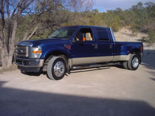 2008 ford f-450 4x4 super duty lariat  crew cab pickup 4-door 6.4l