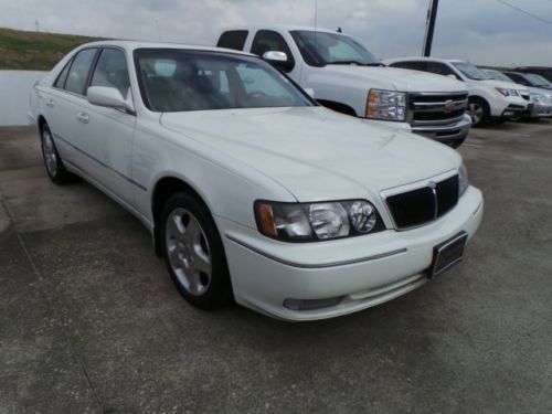 2001 infiniti q45 sedan 102k miles white tan leather ship assist sunroof rwd