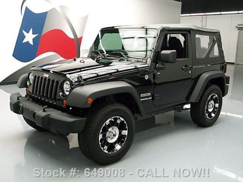 2013 jeep wrangler sport convertible 4x4 6-speed 7k mi texas direct auto