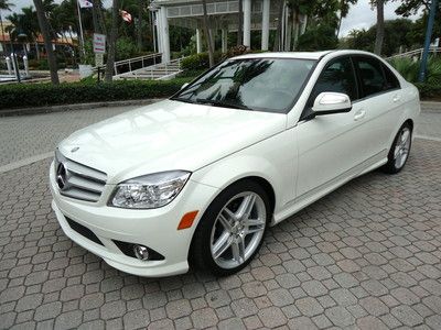 Florida 09 c300 amg sport package dealer serv clean carfax new tires no reserve