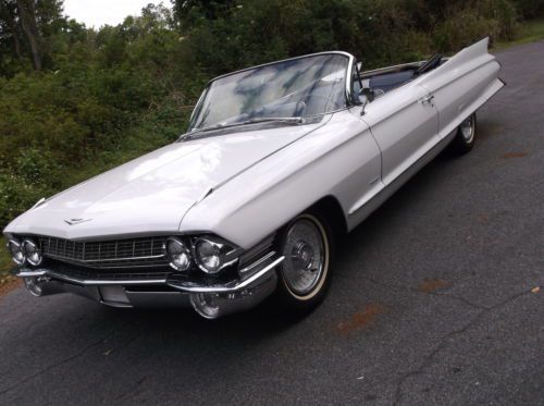 1961 cadillac coupe deville convertible 91k miles new leather interior