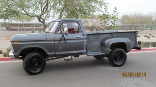 1974 ford f250 fighboy manual 4x4 v8 flairside new tires!!   arizona 6027697133