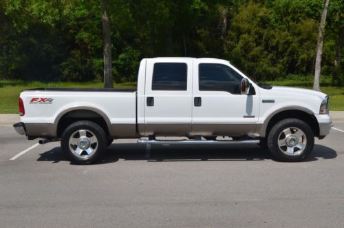 2006 ford super duty f250 lariat crew cab 4x4 diesel 20-inch wheels no accidents