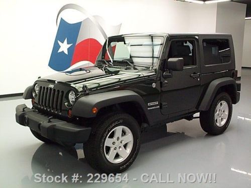 2010 jeep wrangler sport 4x4 hard top automatic 39k mi texas direct auto