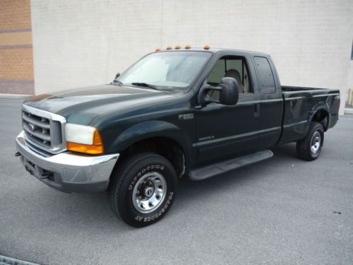 2001 ford f250 xcab 4x4 8ftbed 7.3 diesel runs great slight damage