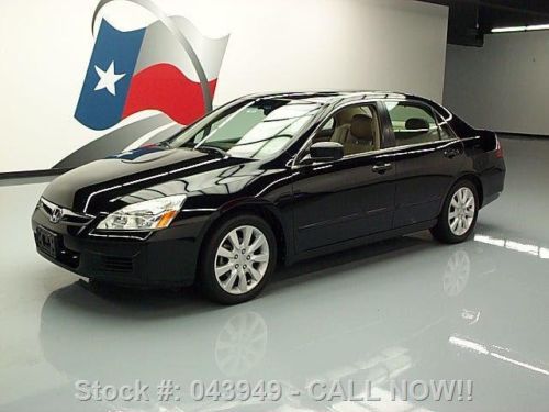 2006 honda accord ex sedan v6 sunroof htd leather 57k texas direct auto