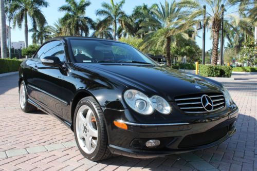 2004 mercedes-benz clk500 convertible-1-owner-fla-kept-amg sport package-carfax