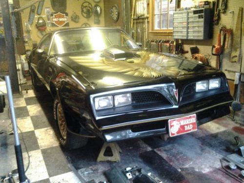 Black 1977 pontiac firebird trans am