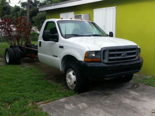 1999 white ford f450 super duty diesel truck!  good condition!!