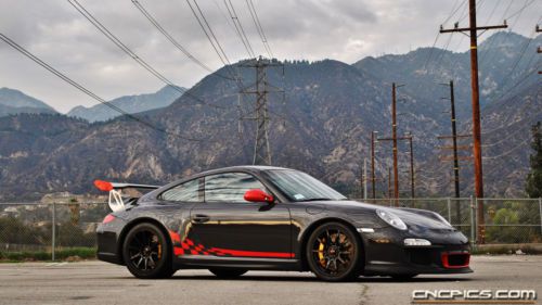 2010 porsche 911 997 gt3 rs grey/red, cpo, ceramic brakes