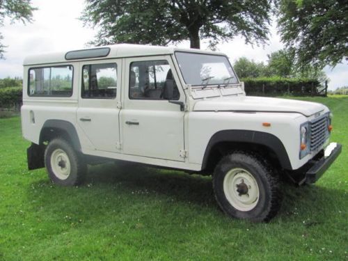 Land rover defender 110 county station wagon.