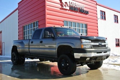 2007 chevrolet k3500 duramax 6.6l diesel 4x4 drw leather, allison