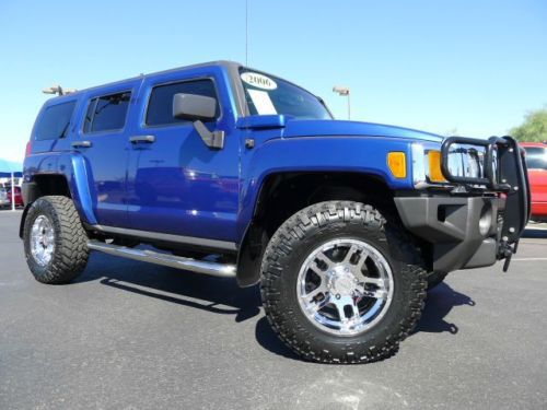 2006 hummer h3 4 door 4x4 used custom suv-nitto tires~chrome~low miles! nice!!