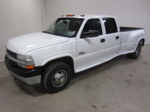 01 chevy silverado 3500 6.6l v8 duramax diesel crewcab long bed dually 4x4 80pix