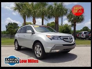 2009 acura mdx awd leather sunroof only 39k florida one owner miles! l@@k