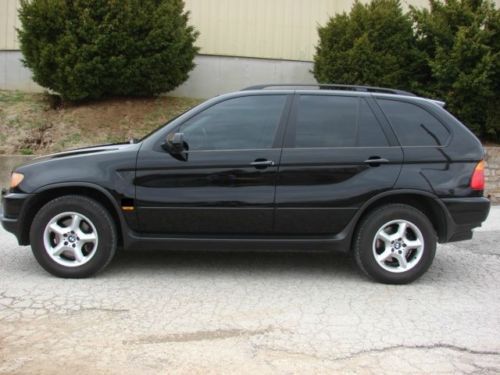 2003 bmw x5 4.4i awd black w leather 162553miles loaded