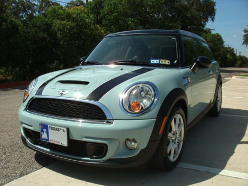 2012 mini cooper s clubman; leather; premium pkg. &amp; warranty; automatic trans.