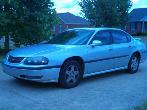 2002 chevrolet impala ls 3.8l v6 silver sunroof  leather bucket seats