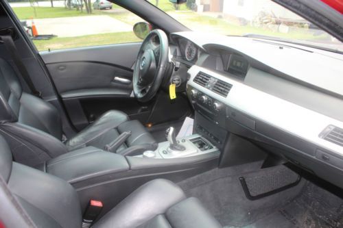 07 BMW M5 Indianapolis Red Metallic, Mint Interior SMG, image 5