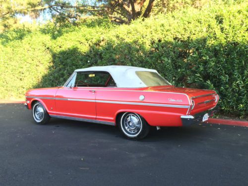 1963 nova SS convertible ragtop real super sport american classic muscle car, US $16,500.00, image 12