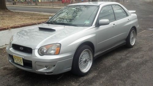 2004 subaru impreza wrx platinum silver 110k miles f title runs great