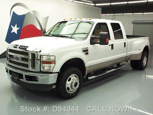 2008 ford f-350 lariat crew diesel drw 4x4 rear cam 91k texas direct auto