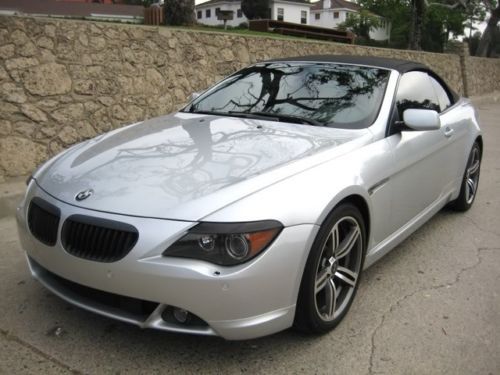 2004 645ci convertible 19&#034; m wheels sport pkg v8 navigation htd seats calif. 645