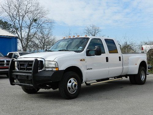 2002 ford f350 4x4 crew cab long bed dually 7.3l power stroke diesel manual tran