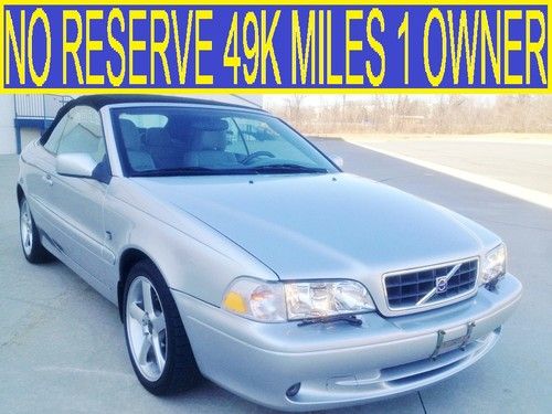 No reserve 49k miles 1 owner convertible pro logic heated seats 05 03 02 s40 s60