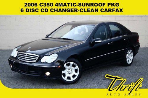 2006 c350 4matic-sunroof pkg-6 disc cd changer-clean carfax