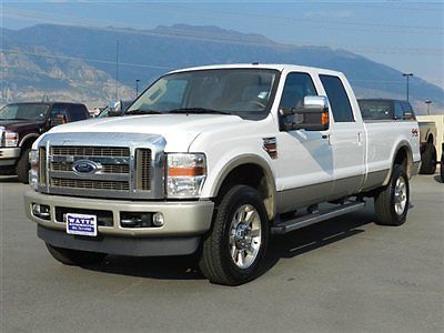 Ford crew cab king ranch 4x4 powerstroke diesel leather navigation longbed auto