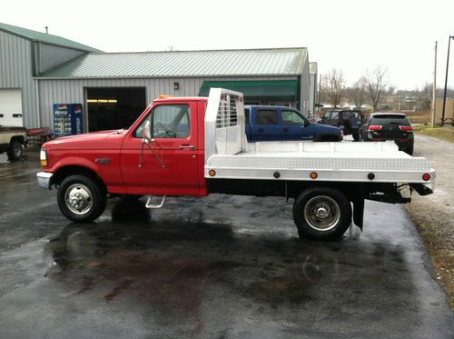 1992 ford f-350 7.3 5 spd aluminum flat bed 120k miles one owner no reserve!!!!!