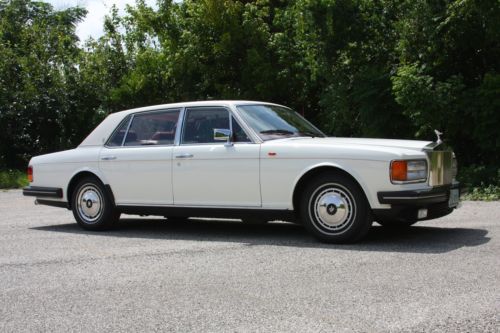 1991 rolls-royce silver spur ii, 10k miles, immaculate condition, white/red