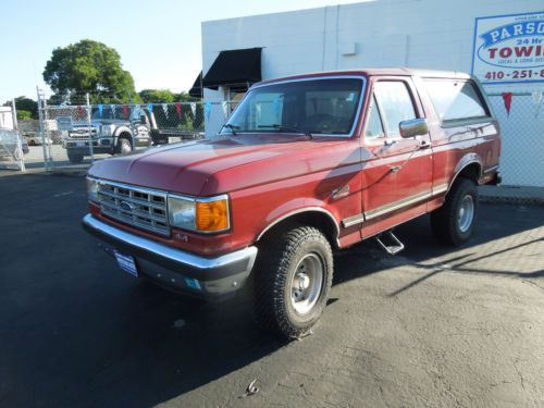 1988 ford bronco 4x4 5.0l 302 v8 31&#034; wheels no reserve