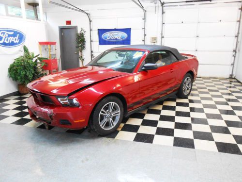 2010 ford mustang convertable 55k no reserve salvage project rebuildable damaged