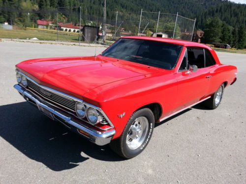 1966 chevelle 2 door hardtop new paint, new interior buckets built 396! nice!