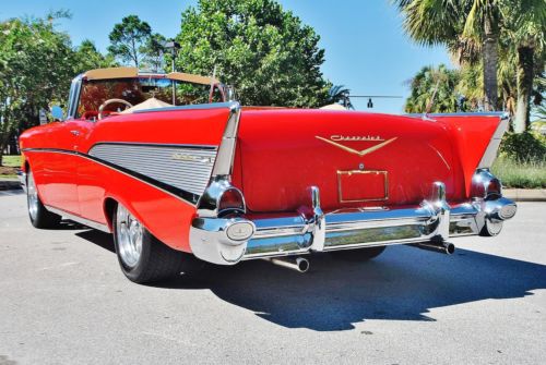 Frame off restored every nut 1957 chevrolet belair convertible restromod loaded