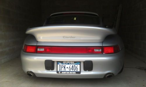 1996 Porsche Turbo 911 Air cooled low mileage polar silver excellent cond., image 2