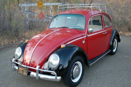 1966 vw beetle original california black plate beauty-no reserve