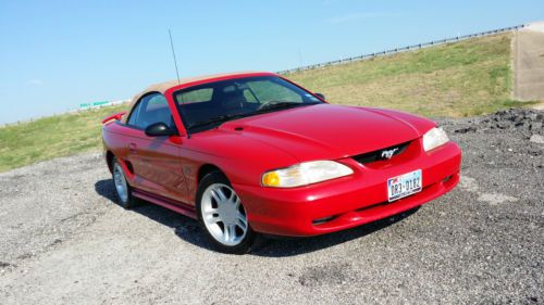 96 Mustang GT Convertible 70k Miles One Owner Loaded, image 4