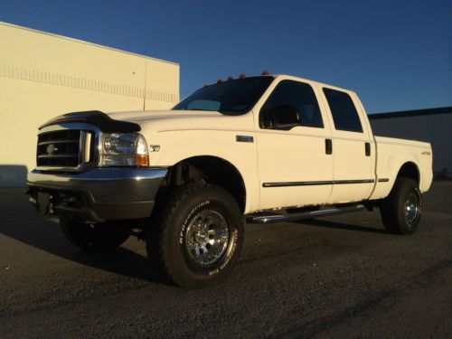 Clean 1999 ford f250 crew xlt 4x4 shortbed 7.3 powerstroke turbo diesel