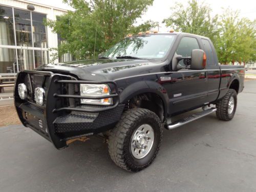 05 ford f-250 lariat fx4 4x4 auto v8 6.0l diesel black/black low mls: 140k tx