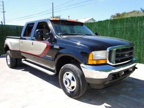 01 f350 7.3 diesel lariat le dually crew super cab very clean 1 owner lariet