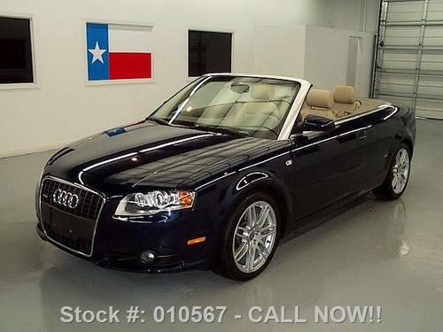 2009 audi a4 2.0t convertible s-line auto leather 11k texas direct auto