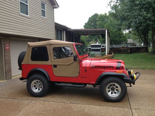 1977 jeep cj7 304 v8 renegade fully restored from the ground up.