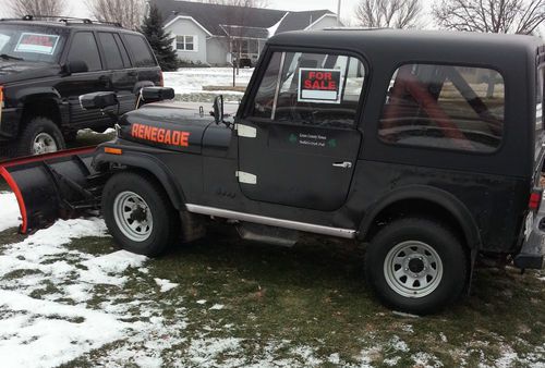 1985 jeep cj7 renegade ,plow , 4 speed manual