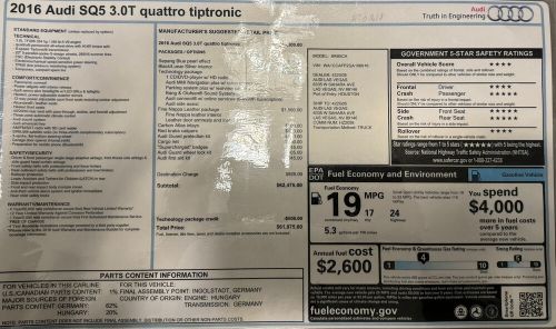 2016 Audi SQ5, US $8,801.00, image 23