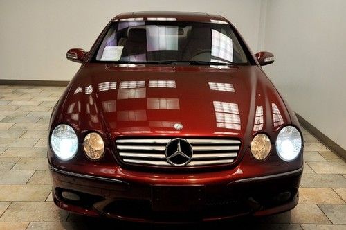 2003 mercedes-benz cl55 supercharged red/tan low miles rare