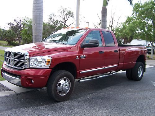 2008 dodge ram 3500 dually 4x4 laramie crew cab cummins diesel navigation roof +